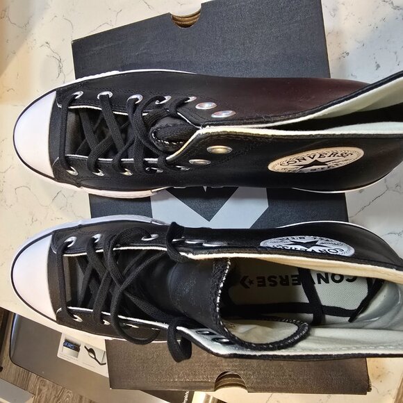 Converse Chuck Taylor All Star Lift High Black/White Mens 10 Womens 11.5 56175C - Picture 7 of 9